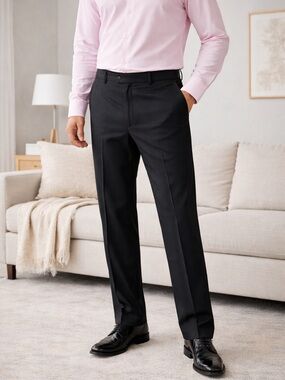 slim fit dress slacks Slim Fit Tech 2.0 Suit Pant  Perry Ellis